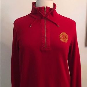 LAUREN RALPH LAUREN  MONOGRAM HALF ZIP
